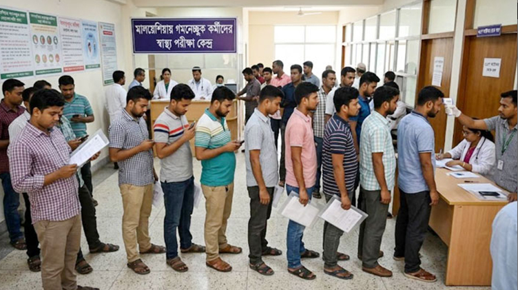 মালয়েশিয়াগামী কর্মীদের মেডিকেল পরীক্ষার ফি ৮ হাজার টাকা নির্ধারণ